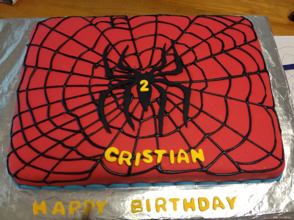 Spiderman Themed Birthday Cake October 29, 2013
